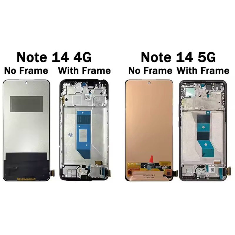 Tela Frontal Touch Compatível Para Xiaomi Redmi Note 14 4G/5G 24117RN76G 24094RA