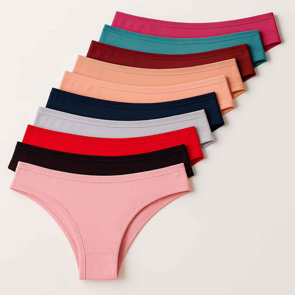 Kit 10 Calcinhas Feminina Adulto Microfibra Conforto Calcinha Tanga