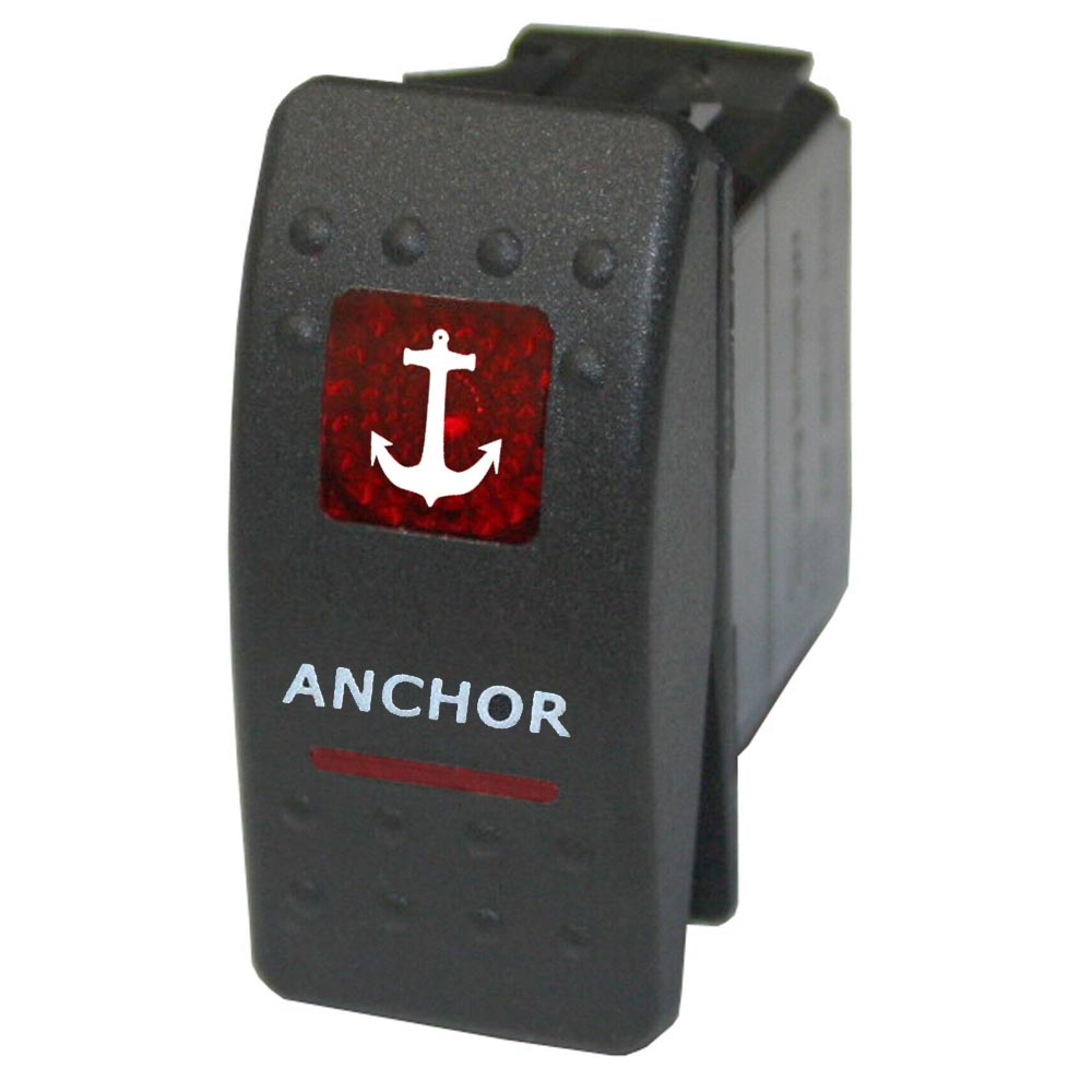 Botão Interruptor P/Guincho Elétrico E Âncora 7 Pinos C/Led