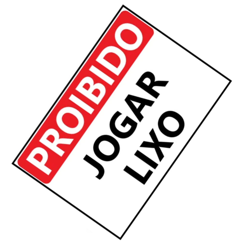 Placa -  Proibido Jogar Lixo -  20x30 Cm Armarinhos Utilidades organização