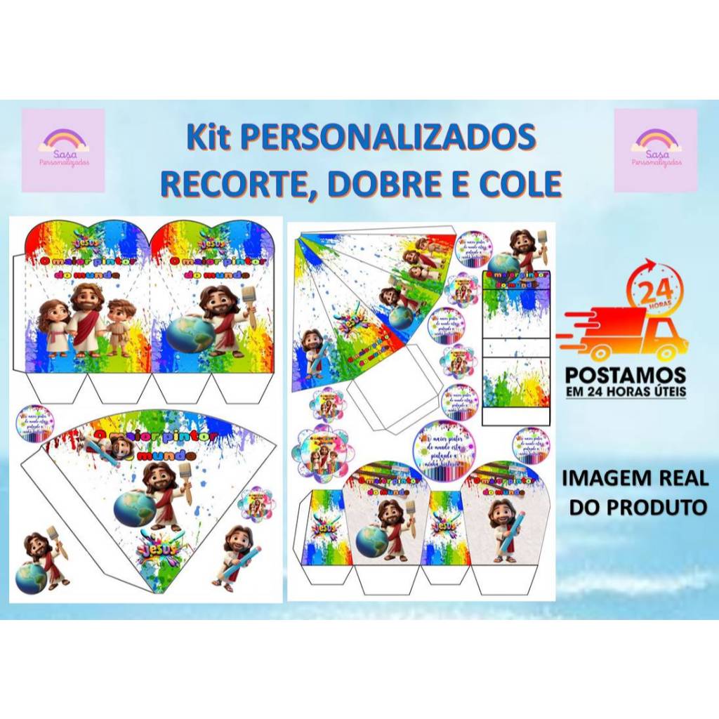 TEMA O MAIOR PINTOR DO MUNDO COM LEMBRANCINHA PERSONALIZADA - 90/180 ITENS em Oferta na Shopee