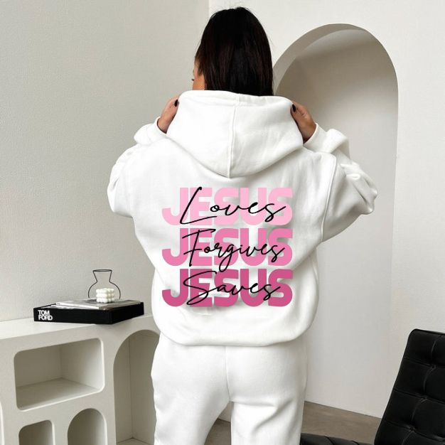Moletom Feminino Jesus Blusa De Frio Canguru Flanelado Cristã em Oferta na Shopee