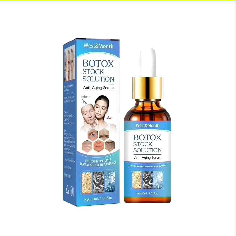 SORO FACIAL BOTOX 30 ML ANTI-RUGAS  E REMOVEDOR DE MANCHAS COM GLICERINA E PANTENOL - ILUMINA A PELE