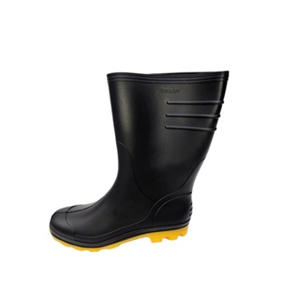 BOTA PRETA PVC SOLA AMARELA VONDER TAMANHO 40 em Oferta na Shopee