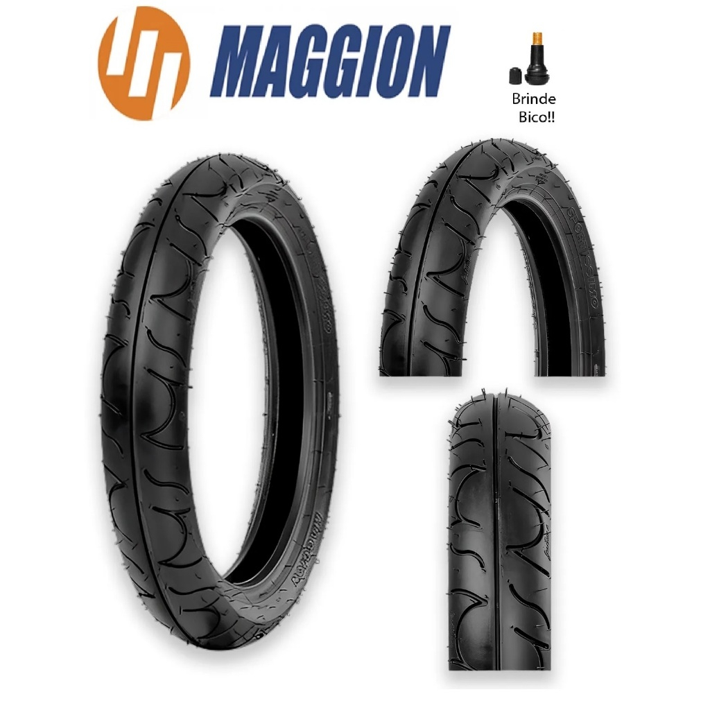 Pneu Maggion Sportissimo 100/80-17 Dianteiro Sem Câmara CB Twister 250 Cbx Fazer 250 Ninja Novo