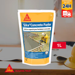 Sika Concreto Forte Impermeabilizante Plastificante Reduz Água Saco 1L - SIKA