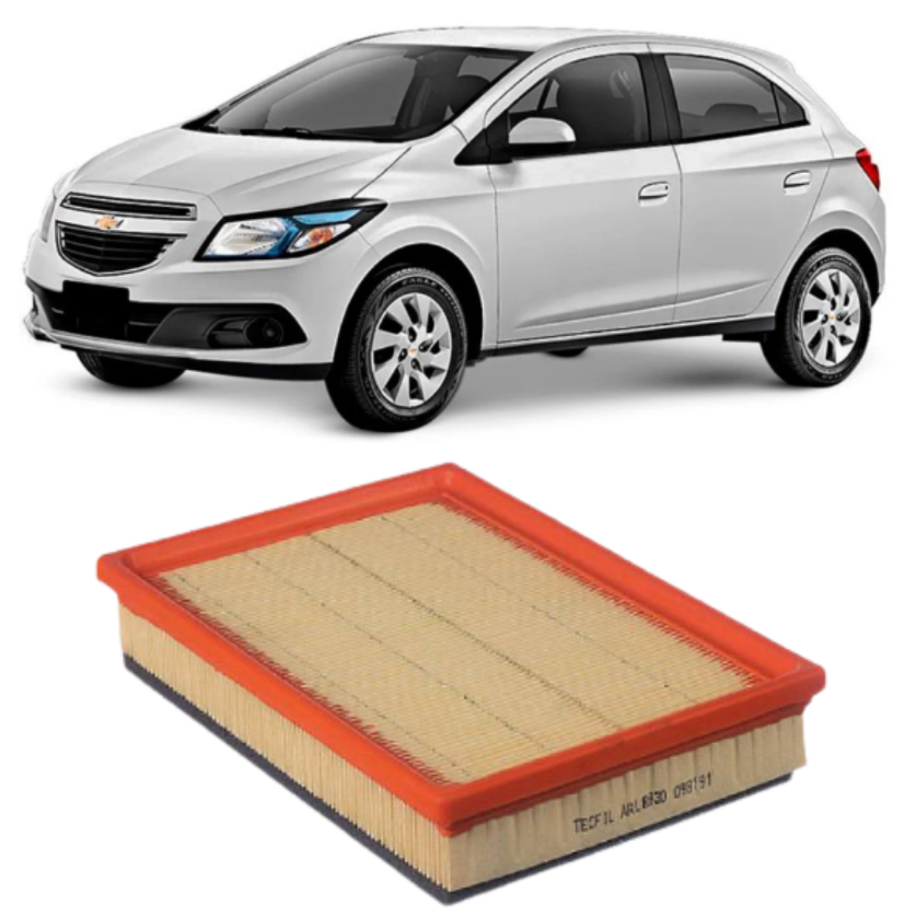 Filtro De Ar motor GM Onix 1.0 8V 1.4 2012 À 2019 ARL8830 Tecfil em Oferta na Shopee