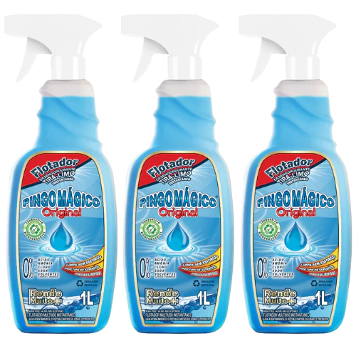 Kit 3 Pingo Mágico Original Flotador 1L - 3 Unidades