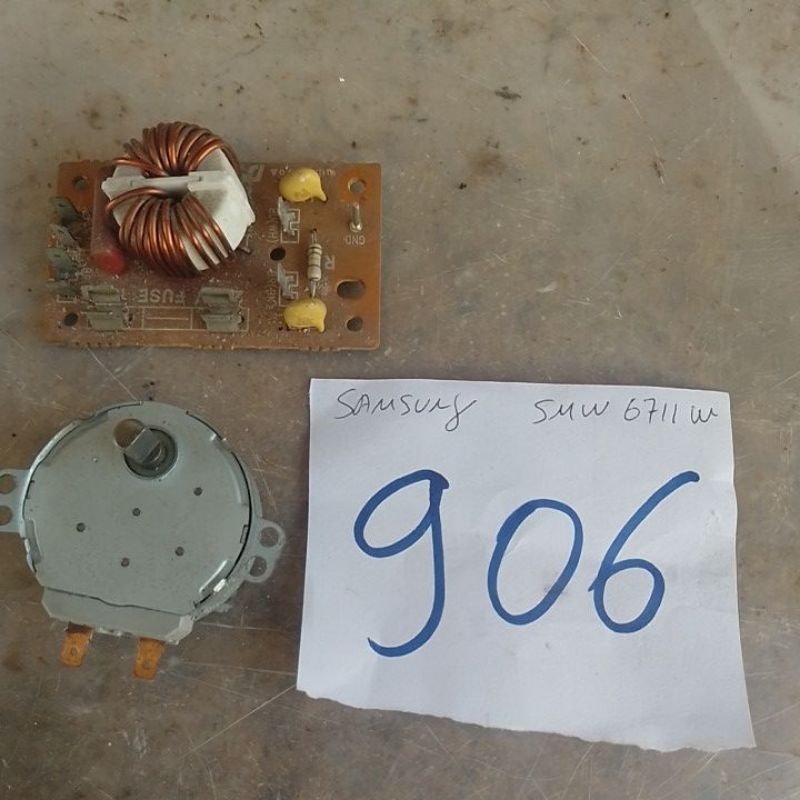 motor do prato+placa do fusível microondas Samsung leiam descriçao