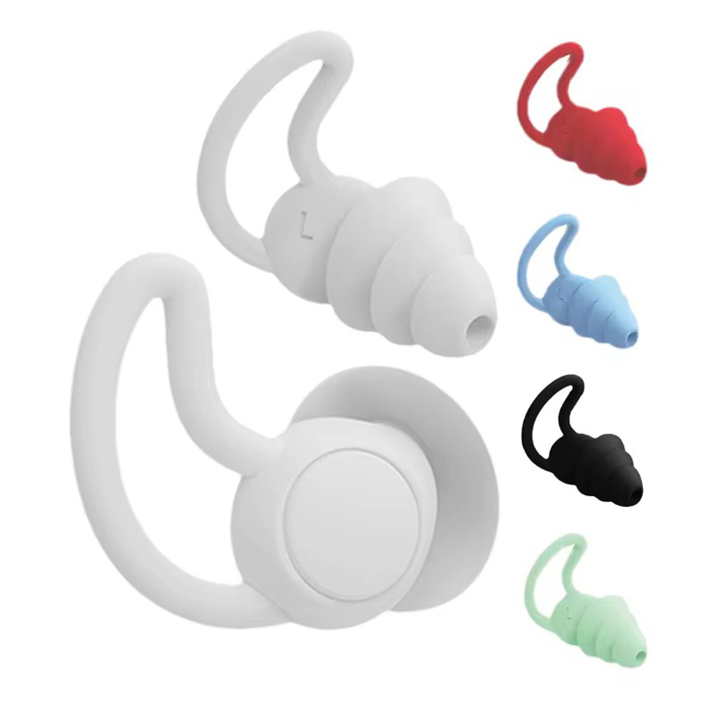 Imagem Tampão De Ouvido 3 Camadas Protetor Auricular Antiruído Dormir Natação
