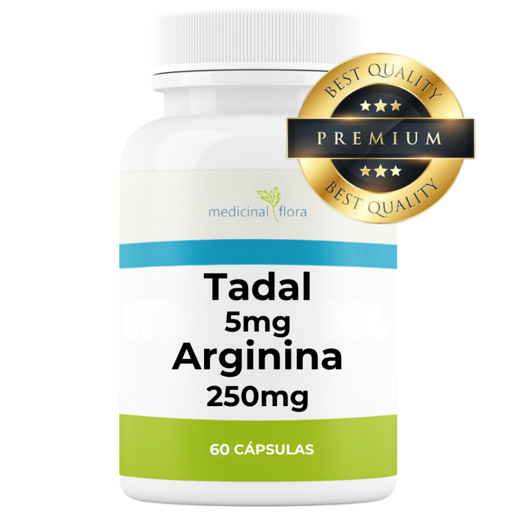 Autêntico Tadaf 5mg Com Arginina 250mg - 60 Cápsulas