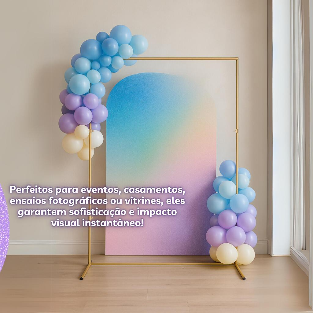 Arco Retangular Suporte Estrutura Desmontavel  2,20x1,50 Decoração de Festas e Eventos Premium em Oferta na Shopee
