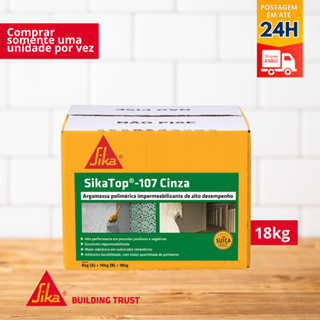 Impermeabilizante para Áreas Úmidas - SikaTop®-107 Cinza (Caixa 18kg) - SIKA em Oferta na Shopee