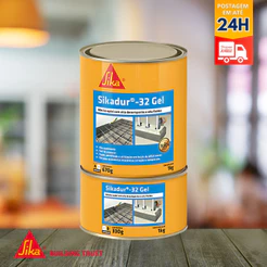 Colagem e Ancoragem de Concreto - Sikadur®-32 Gel Cinza 1 kg - SIKA