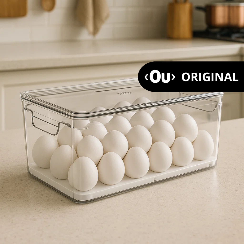 Organizador de Ovos 36Un C/ Tampa Linha Clear Fresh - Ou Original