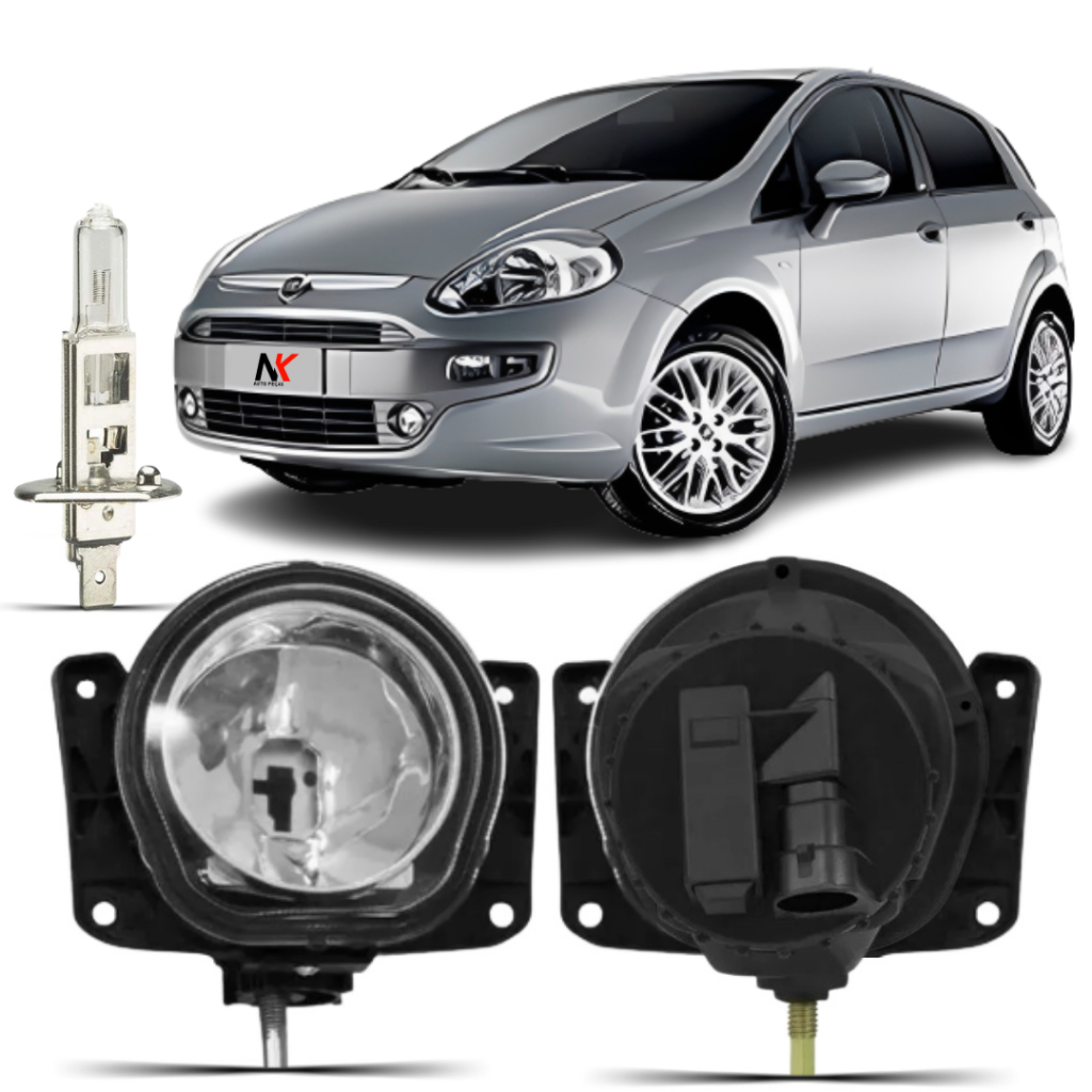 Farol Milha Fiat Punto 2011 2012 2013 + Lampada