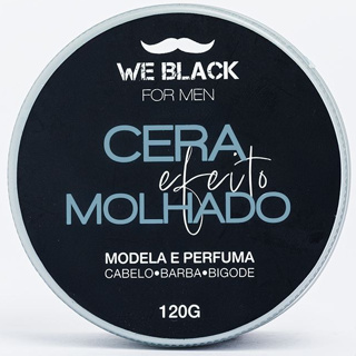 Cera Modeladora Efeito Molhado 120g WE BLACK em Oferta na Shopee