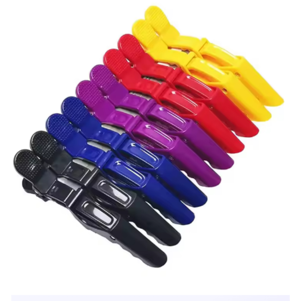 6 Presilhas Prendedor De Cabelo Crocodilo Clips Profissional em Oferta na Shopee