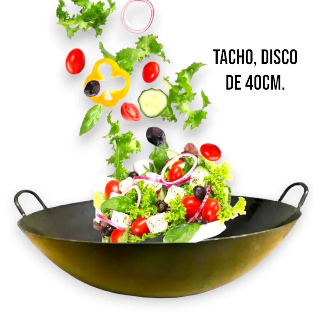 Disco Chapa Tacho Bifeira Frigideira Aço Carbono  Alta Qualidade 40cm