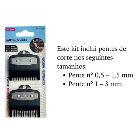 Kit Pente Disfarce Meio e Um  Para Maquinas de Corte Wahl e Kemei em Oferta na Shopee