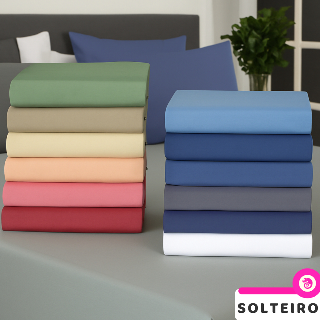 Lençol Solteiro Promoção Avulso Sem Elástico Algodão Percal 200 Fios em Oferta na Shopee