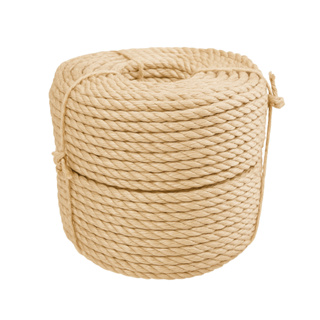 Corda De Sisal 8mm 30 Metros Rasada Arranhador Para Gatos Artesanatos Decoração Amarração em Oferta na Shopee