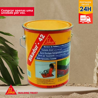 Graute para Nivelamento de Máquinas - Sikadur®-42 BR Cinza - CONJUNTO 27Kg - SIKA em Oferta na Shopee