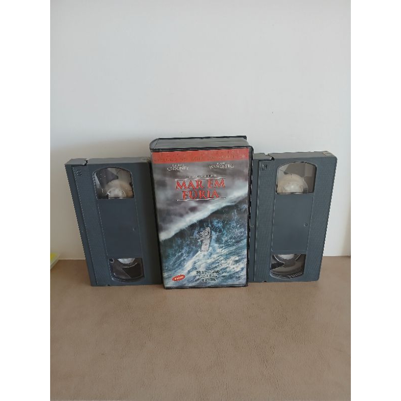 Fita Vhs Dupla Original Mar em Fúria  - Dublado - Raro