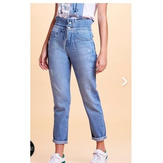 Calça Jeans feminina Clochard com amaração PREMIUM
