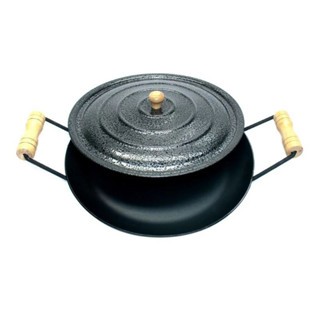 Disco Chapa Arado C/Sem Tampa Grande 41cm De Madeira P/ Porções Em Geral - Tacho/Fritadeira/Rustico
