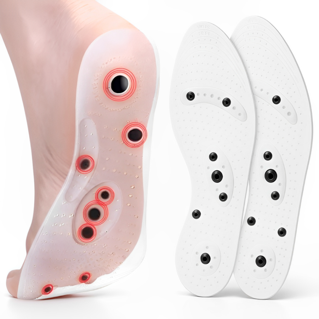 Palmilha Gel Magnética Massagem Infravermelho c/ Imã Do-in Ortopédica Anti Dor em Oferta na Shopee