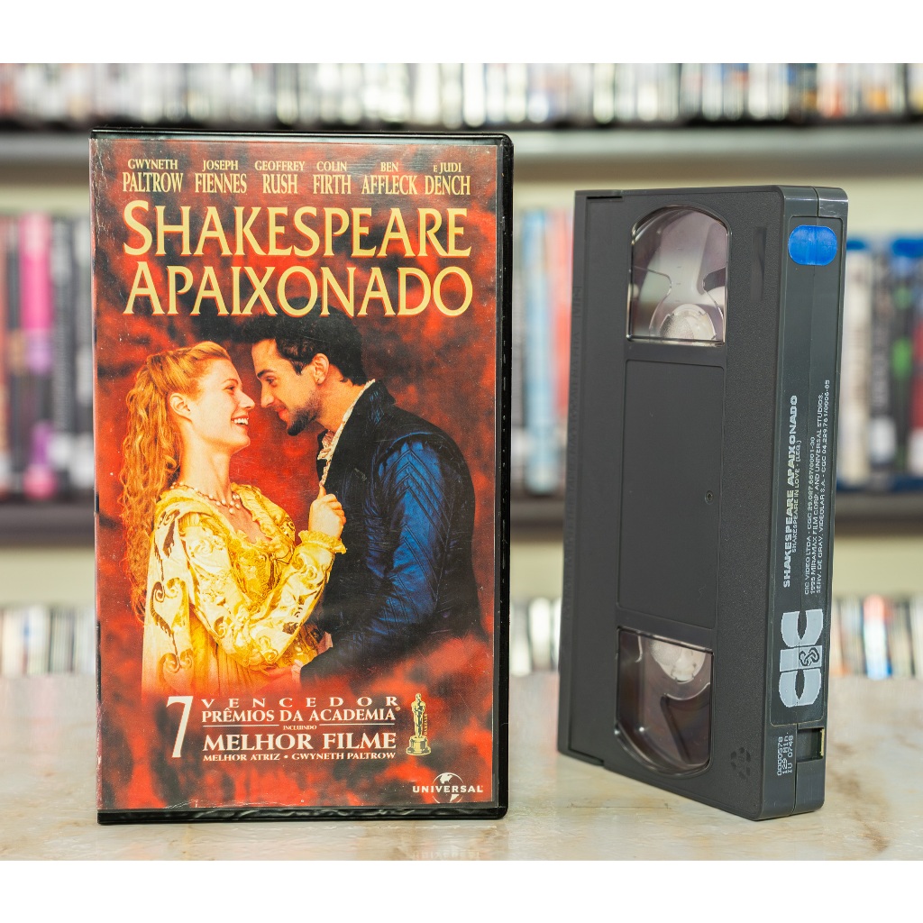VHS Shakespeare Apaixonado - LEGENDADO - Gwyneth Paltrow Joseph Fiennes Ben Affleck - Original - Fita de Vídeo Filme
