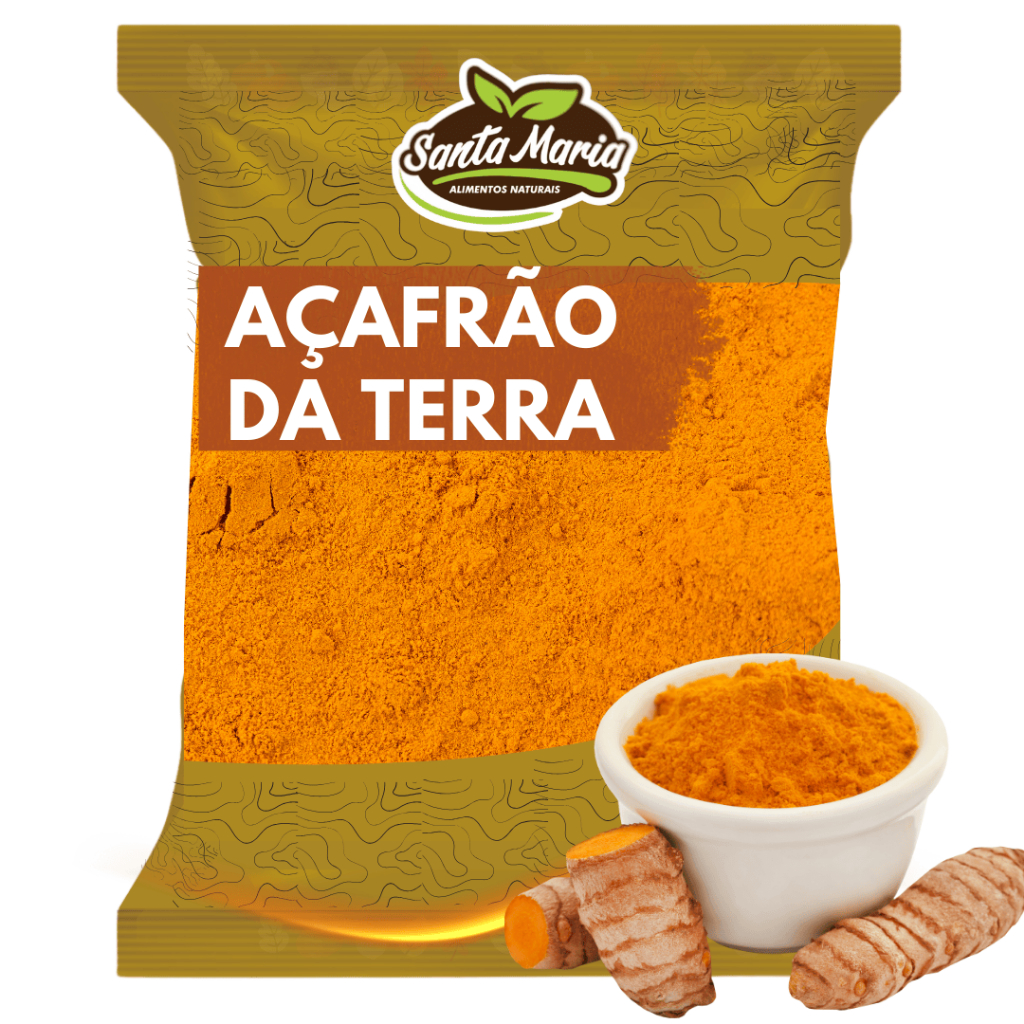 Açafrao (Cúrcuma) Pó 100% pura Curcumina 2% 1kg - Santa Maria Alimentos em Oferta na Shopee