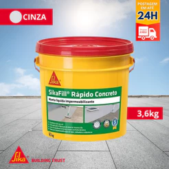 Manta Líquida Cinza Impermeabilizante Para Laje Sikafill 3,6L- SIKA