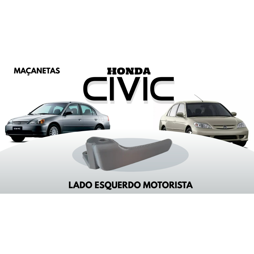 Maçaneta Interna Gatilho Honda Civic 2001 A 2006 - Esquerdo em Oferta na Shopee