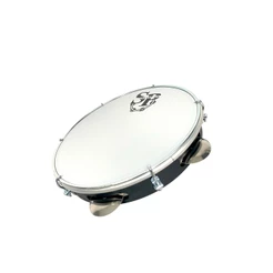 Pandeiro Profissional 10 Polegadas Sp Percussion Pele Leitosa