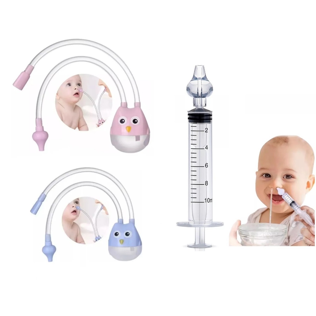 Seringa Lavagem Nariz Aspirador nasal de bebê  criança higiene nariz sugador catarro