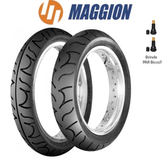 Par Pneu 130/70-17 + 100/80-17 Maggion Sportissimo Sem Câmara CB Twister 250 Cbx Fazer 250 Ninja