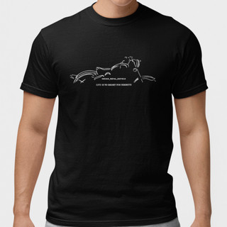 Camiseta Moto Clube Royal Custom Algodão Premium
