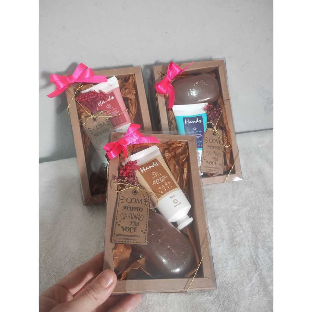 Kits de Presente Hinode (Lembrancinha mini luva de silicone e sabonete Original)