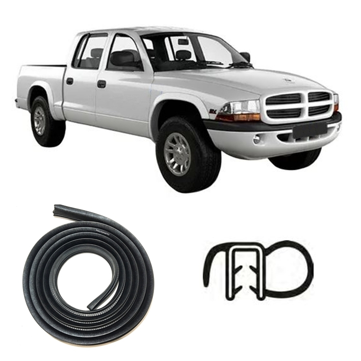 Borracha de Porta Dodge Dakota Journey cor preta 3,65 metros