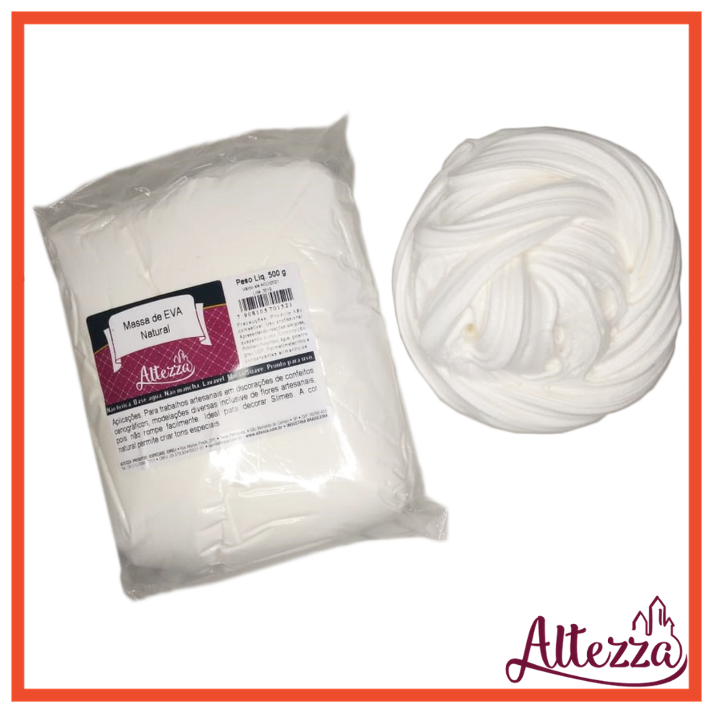 Massa De Eva Natural Altezza 500g - Uso Profissional em Oferta na Shopee