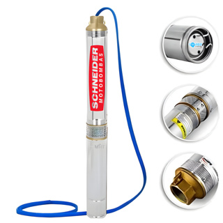 Bomba Submersa Caneta Schneider Palito 1,5hp 3pol 127v Poço Até 140m em Oferta na Shopee