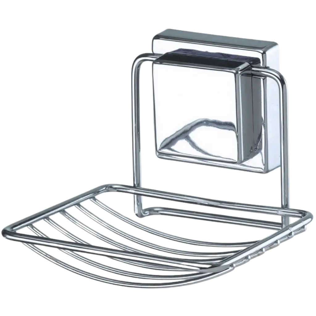 Saboneteira De Parede Porta Sabonete Banheiro Lavabo Fixação Ventosa  Sucção Cromado Arthi em Oferta na Shopee
