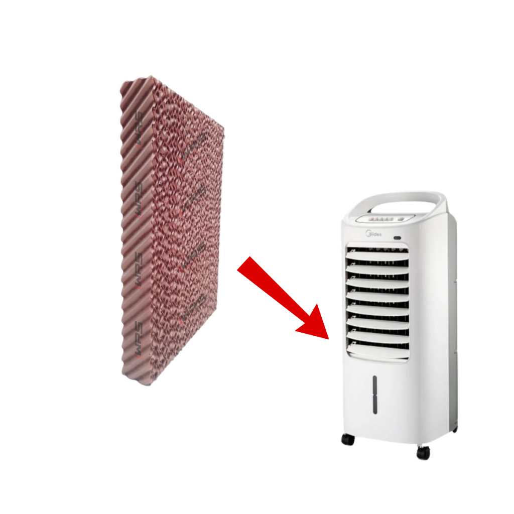Placa Evaporativa Colmeia Filtro Para Climatizador Midea Amaf1 e Amaf2
