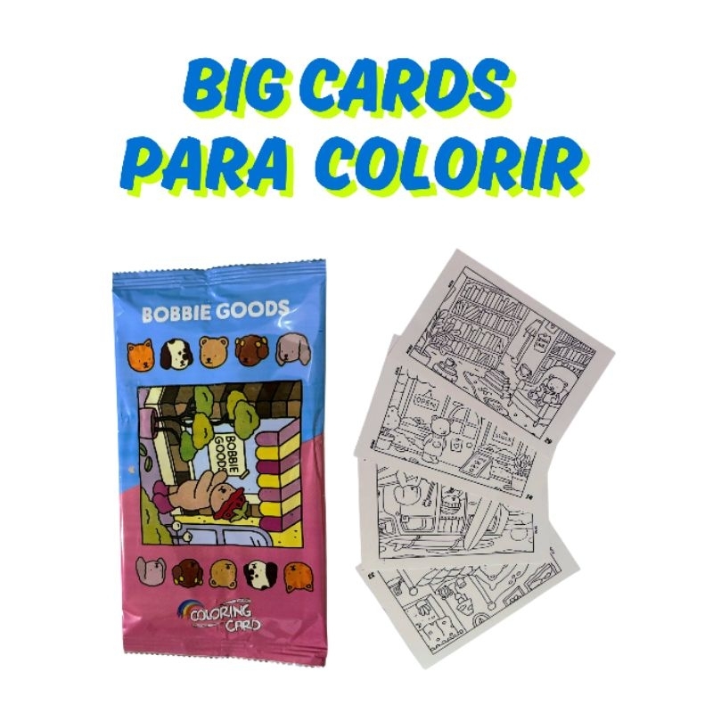 Kit 24 Cards para Colorir Bobbie Goods / 6 Envelopes