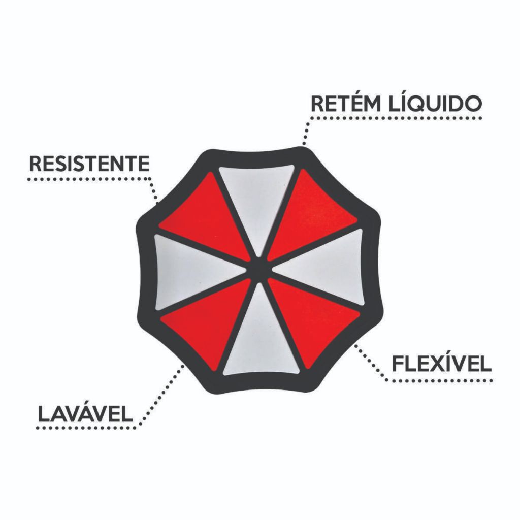 Porta Copos Resident Evil Vídeo Game Lavável Resistente Flexível Emborrachado P/Bebidas Escorredor — imagem 2 de 2
