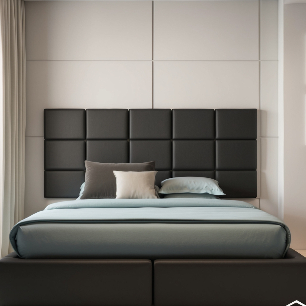 Kit Cabeceira de Cama Courino  Placas Estofadas 30x40cm - Envio Imediato em Oferta na Shopee