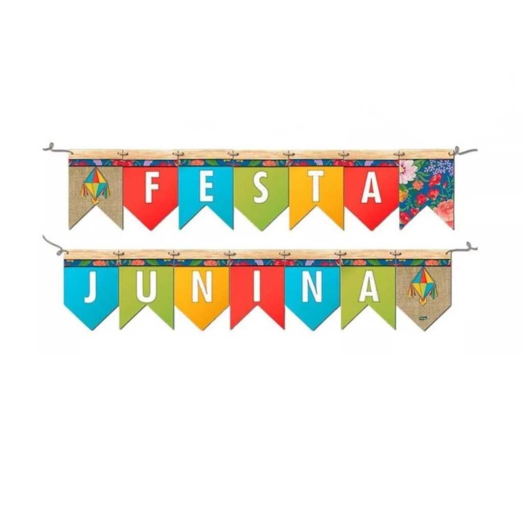 Faixa Decorativa Bandeirinhas Festa Junina