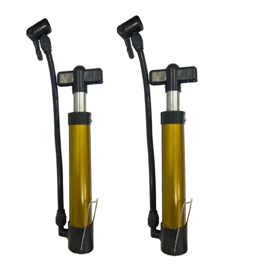 Kit 2 Mini Bomba de Ar Manual Bicicleta Portátil Multideia